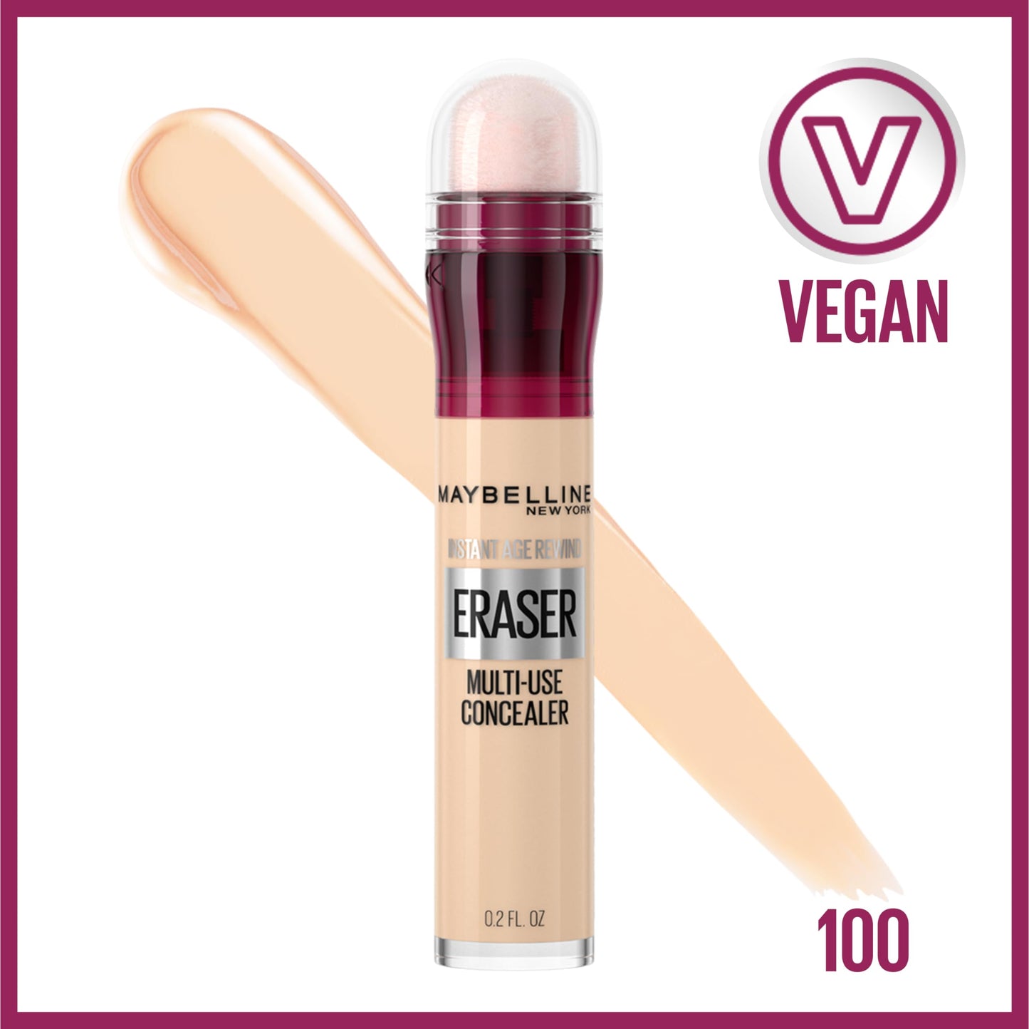 Maybelline Instant Age Rewind Eraser Dark Circles Treatment Multi-Use Concealer, 100, 1 Count (Packaging May Vary) Beauty & Personal Care MAYBELLINE
