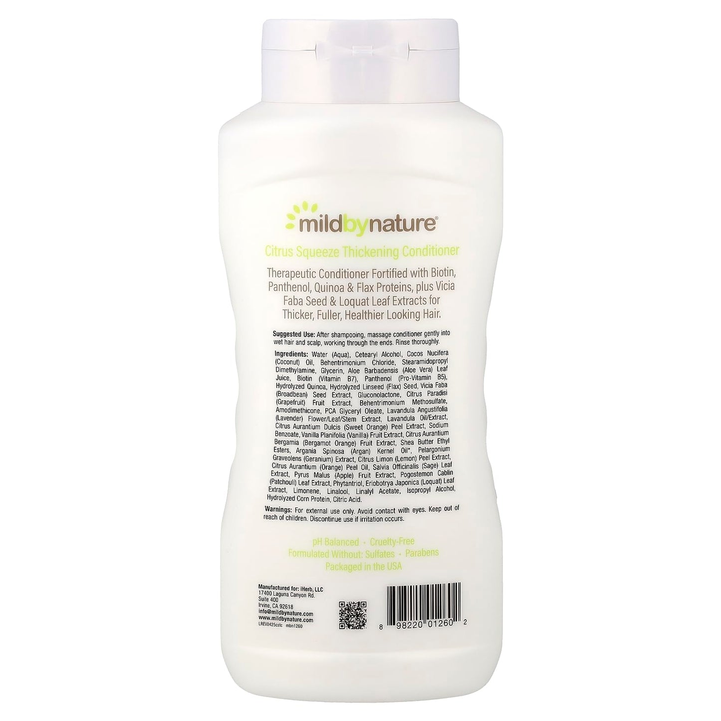 MILD BY NATURE Thickening Conditioner, B-Complex & Biotin, Citrus Squeeze, 16 fl oz (473 ml) Beauty & Personal Care MILD BY NATURE
