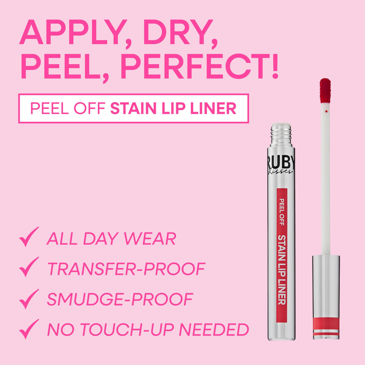 Ruby Kisses Lip Liner Stain Peel Off Tint (RPO08)