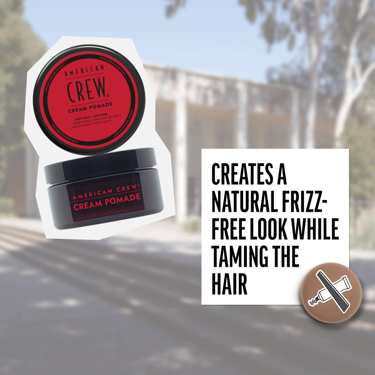 American Crew Men's Hair Cream Pomade, Like Styling Gel with Light Hold & Low Shine, Stocking Stuffer for Him, 3 oz Beauty & Personal Care AMERICAN CREW