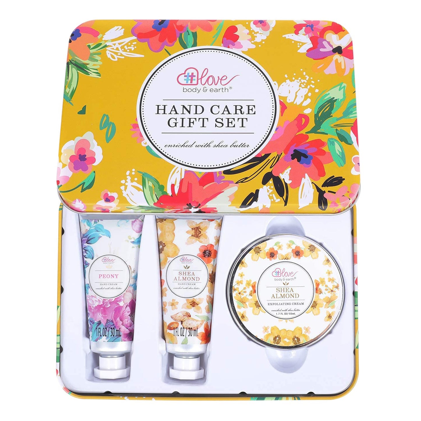 BODY & EARTH # LOVE Hand Cream Gift Set, Hand Lotion Sets for Christmas Gifts, Hand Care Set with Shea Butter, Travel Size Lotion Set for Women, 2 Beauty & Personal Care BODY & EARTH # LOVE