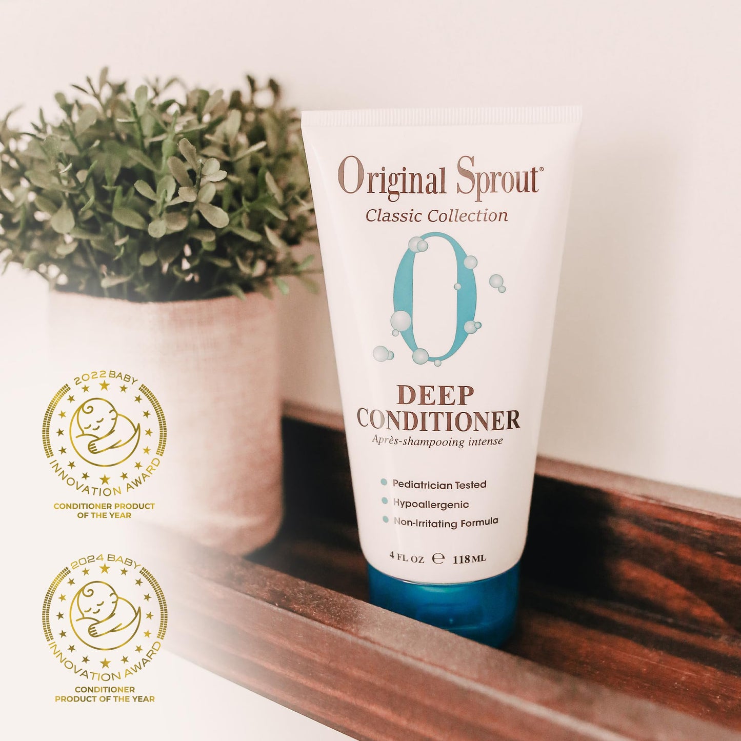 Original Sprout Deep Conditioner for All Hair Types, Vegan Conditioner, 4 oz. Bottle Beauty & Personal Care Original Sprout