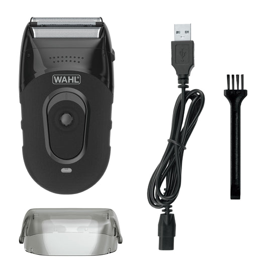 Wahl Compact Rechargeable Lithium Ion Shaver Kit with Hygienic Rinseable Foils & Cutter Bar with Dual Flexible Foils that Move with the Contours Beauty and Personal Care Wahl