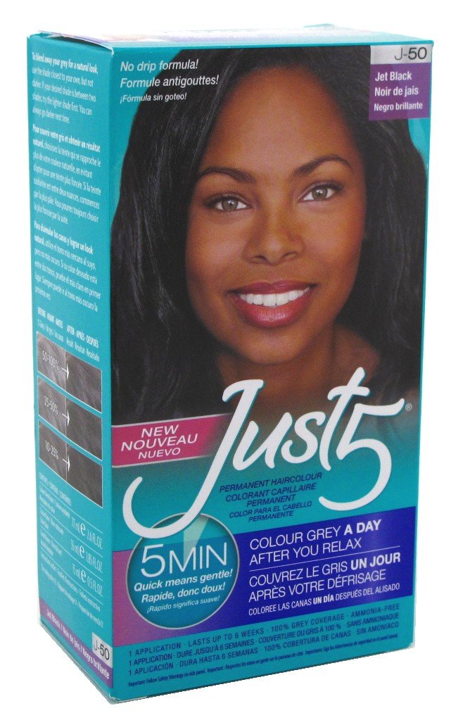 Just 5 Color Jet Black J-50 Ammonia Free Permanent (Pack of 2) Beauty & Personal Care Just 5