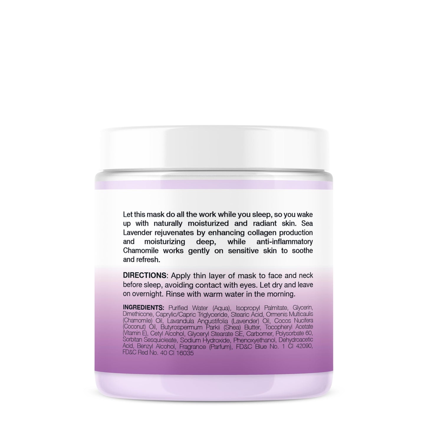 Vitamins and Sea Beauty Sea Lavender Chamomile Sleep Mask - Overnight Hydration Face Mask with Botanicals, Deep Moisturizing & Firming, 8.5 oz Beauty & Personal Care VITAMINS AND SEA BEAUTY