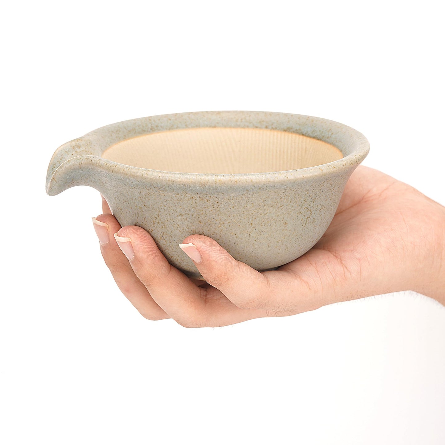Linkidea Ceramic Shaving & Beard Grooming Bowl for Men, Wide Mouth Lathering Cup for Wet Razors, Traditional Shave Cream Cup (Grey) Beauty and Personal Care Linkidea