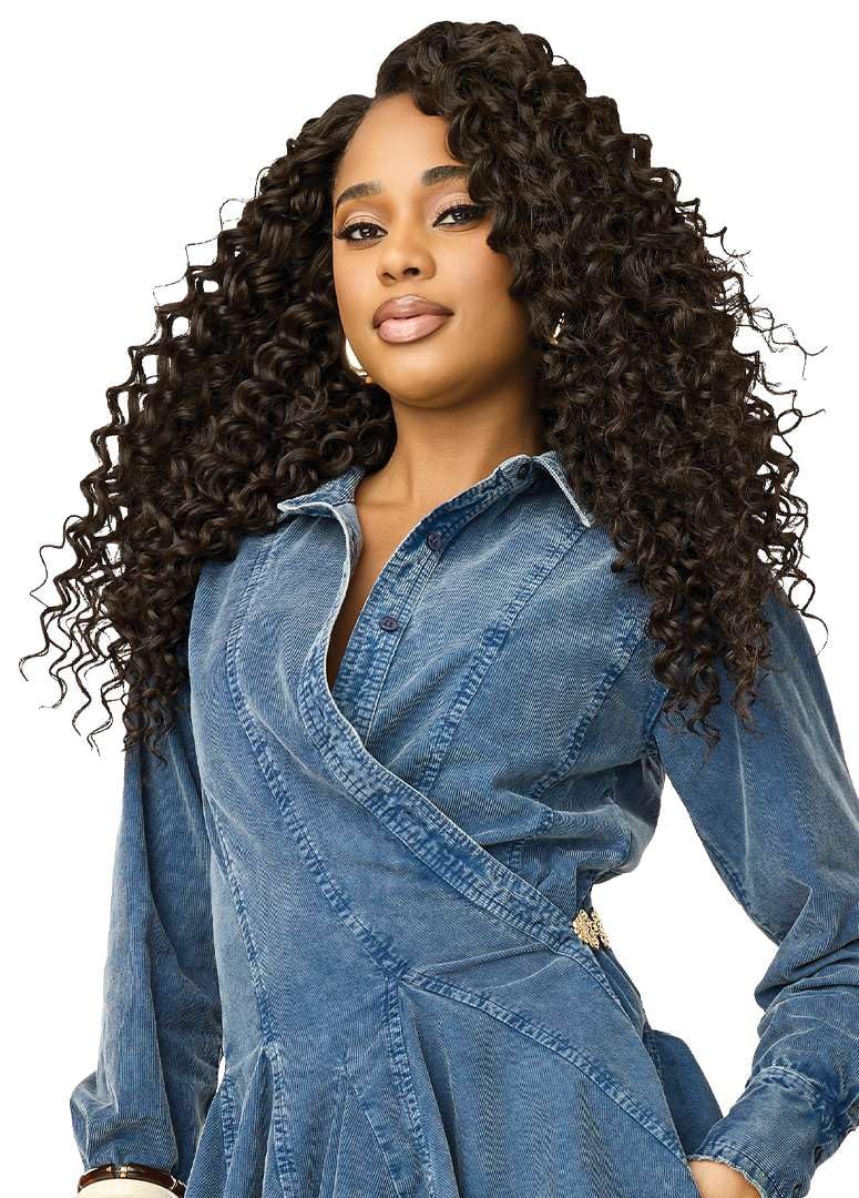 Outre DeMA - Advanced Premium Fiber Mix Synthetic Weave - A+ Honolulu 18" (PLATINUM BLONDE 613)