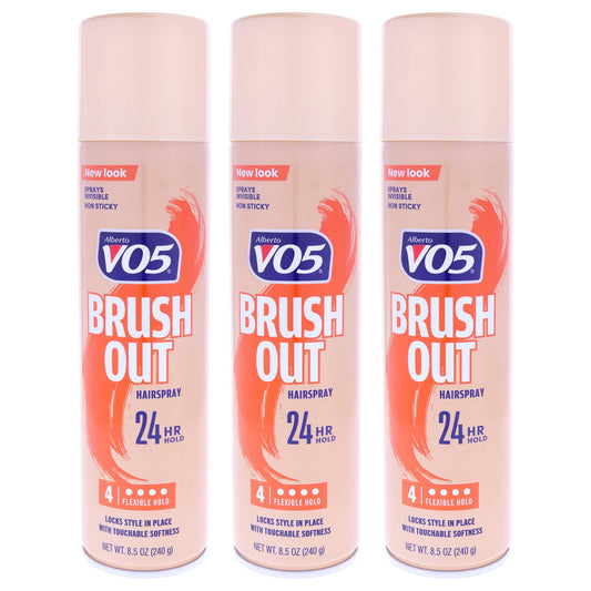 Alberto VO5 Crystal Clear Brush Out Hair Spray for Unisex - 8.5 oz Hair Spray - Pack of 3 Beauty & Personal Care VO5