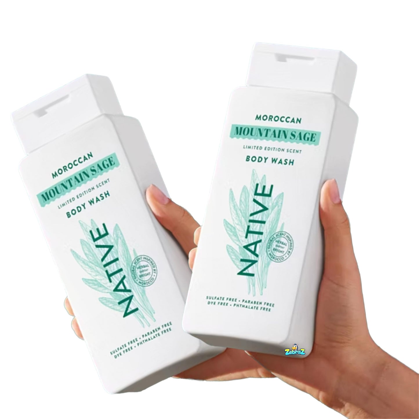 Native - Passport Limited Edition Global Flavors Sulfate-Free - Body Wash - Moroccan Mountain Sage - 18 fl oz - Pack Of 02 Beauty & Personal Care Native