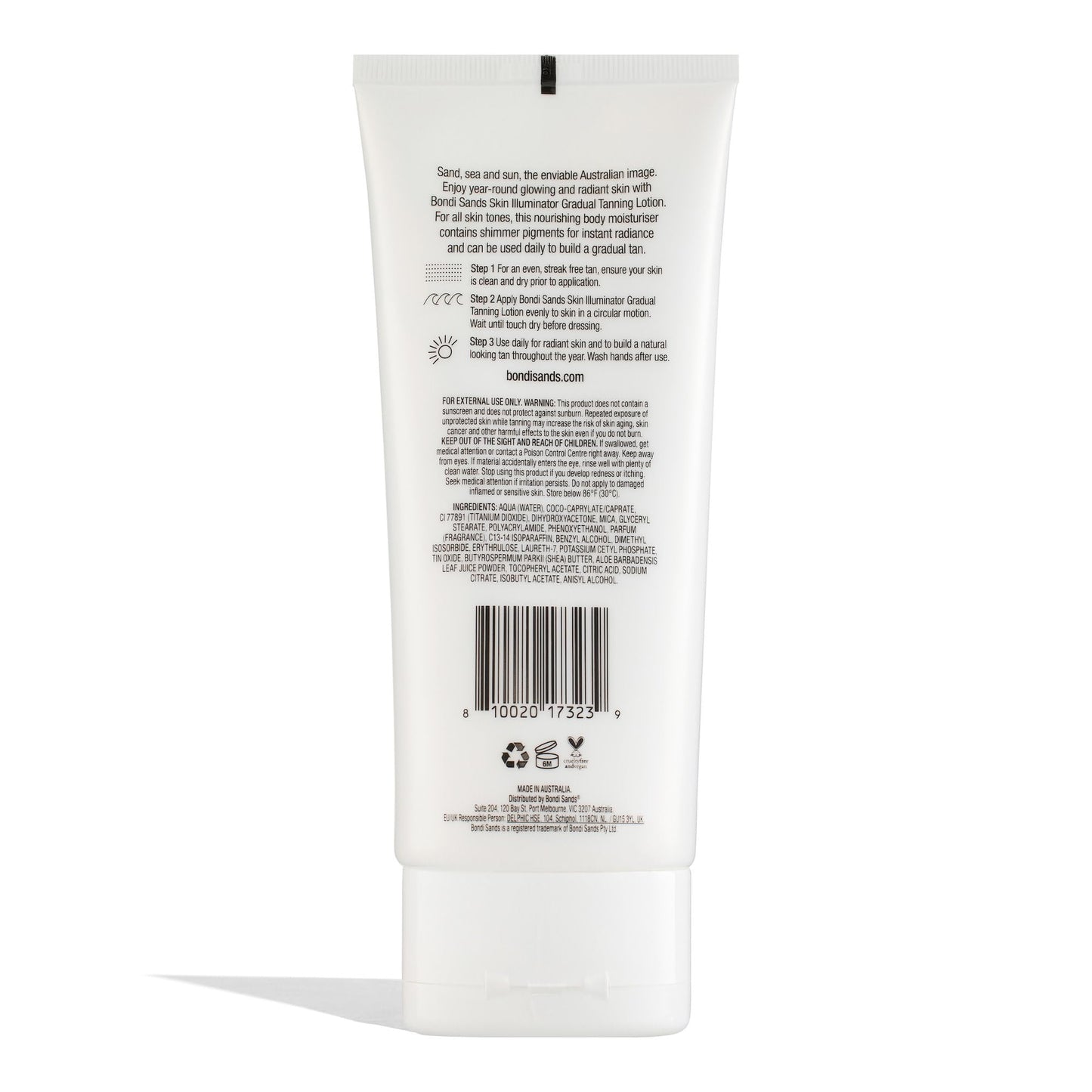 Bondi Sands Gradual Tanning Lotion Skin Illuminator, Shimmer Pigments Build to a Natural-Looking Tan for Glowing Skin, 150 mL, 5.07 Fl. Oz. Beauty & Personal Care Bondi Sands