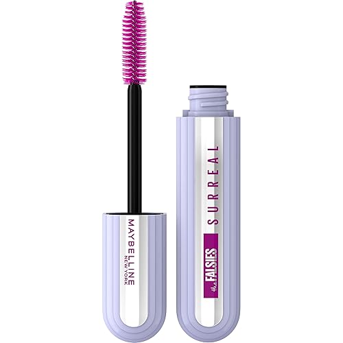 Maybelline The Falsies Surreal Extensions Washable Mascara, Volumizing, Lengthening Mascara Make Up, Very Black, 1 Count Beauty & Personal Care MAYBELLINE