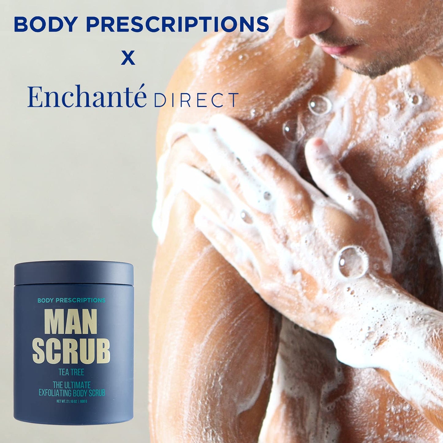 Body Prescriptions Men’s Exfoliating Body Scrub - Ultimate Skin Cleansing Wash in Jar with Twist-Top Lid, For All Skin Types, 21 Ounce (Pack of 1) Beauty & Personal Care Body Prescriptions