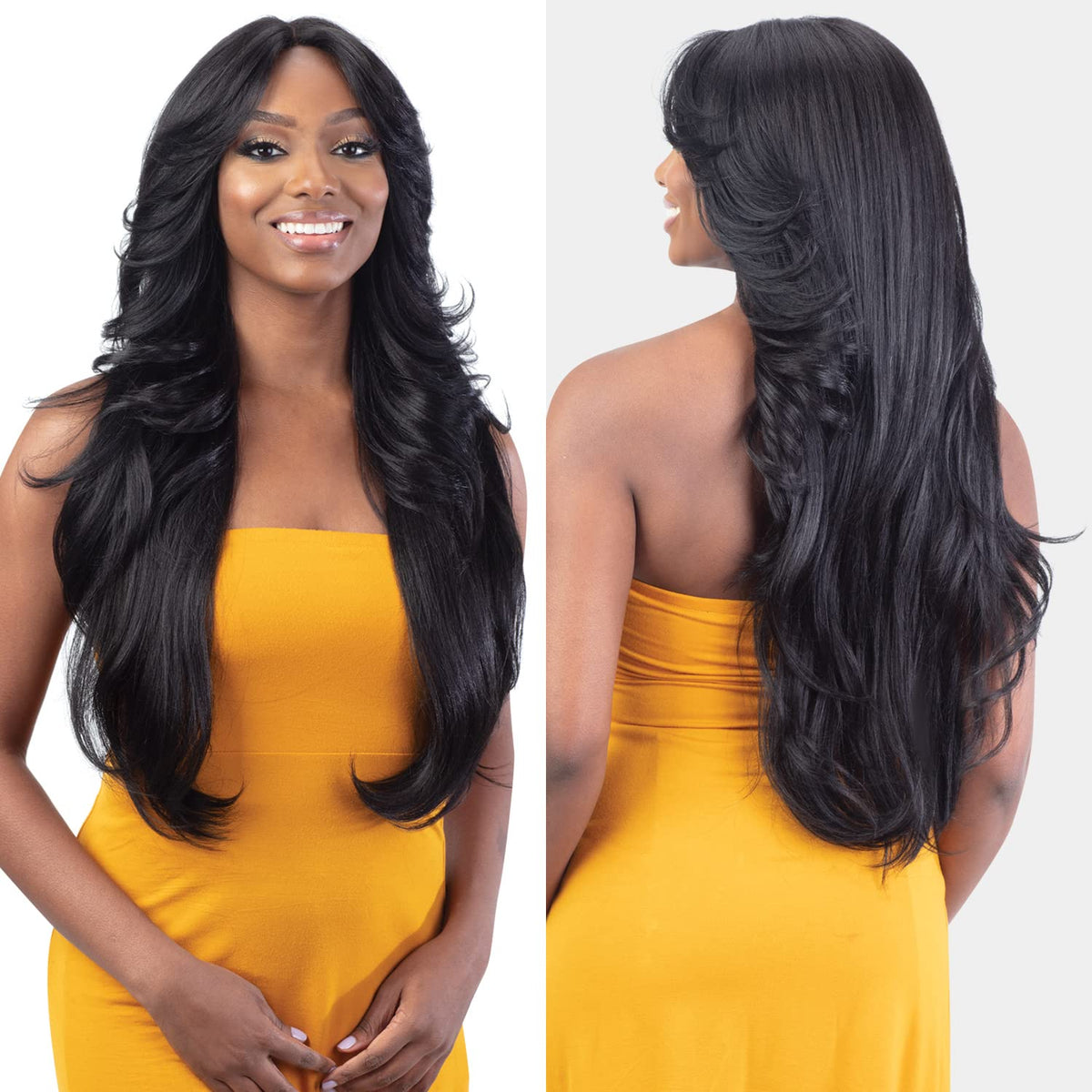 FreeTress Equal Curtain Bangs HD Lace Front Wig Bombshell (2)