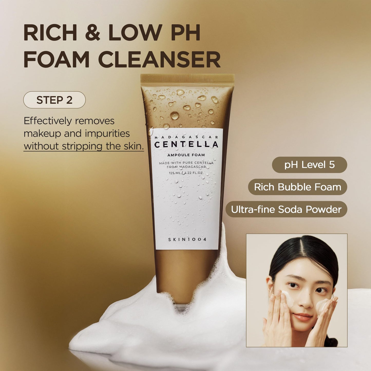 SKIN1004 Centella Double Cleansing Duo, Cleansing Oil 6.76 fl.oz & Ampoule Foam Cleanser 4.23 fl.oz, Korean Gentle Face Cleanser Gift Set, Makeup Beauty and Personal Care SKIN1004