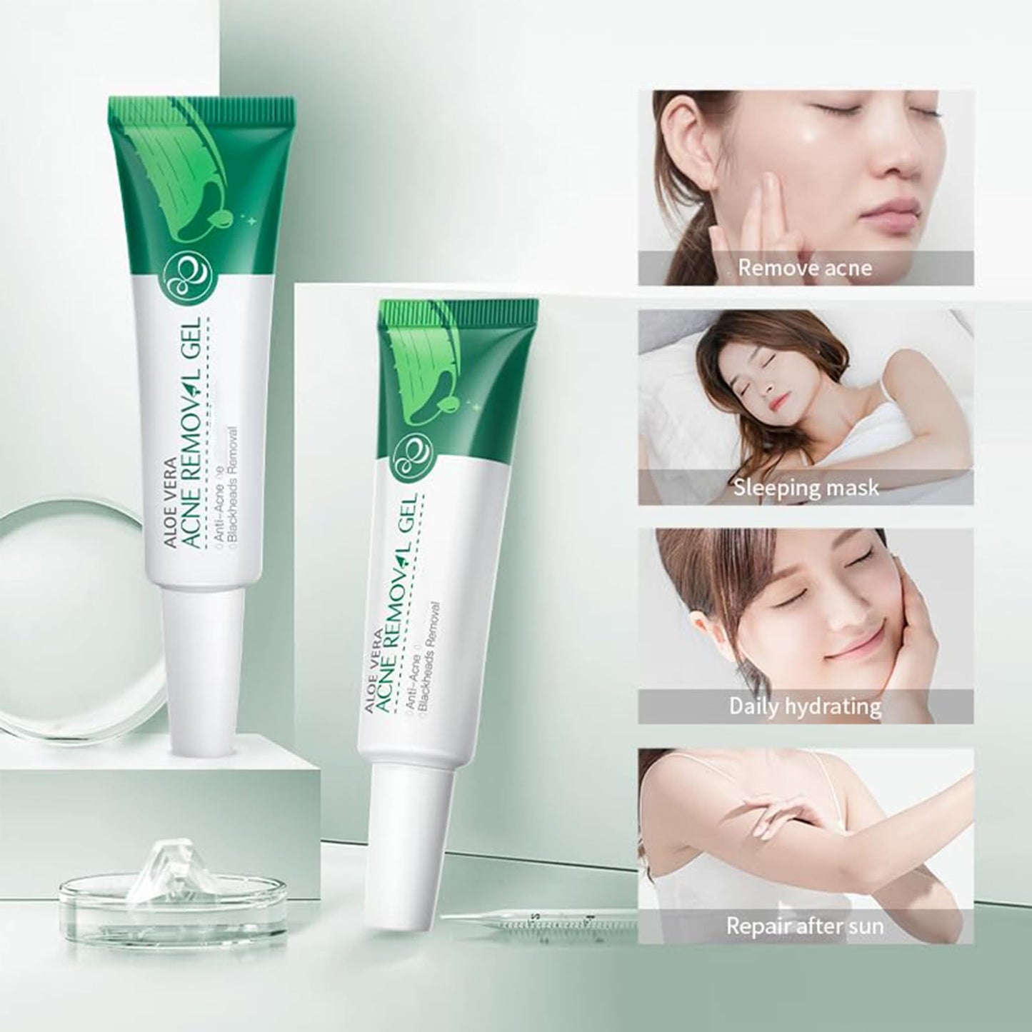 MIESCHER Organic Aloe Vera Gel - with Fresh Aloe Gel for Face and Body, Skin Care for Deeply & Rapidly Moisturizing, Firming, Sunburn Relieve Skin Beauty & Personal Care MIESCHER