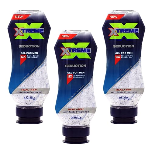 Xtreme Gel Seduction Styling Hair Gel For Men, 9.17 Oz, Pack of 3 Beauty & Personal Care Xtreme