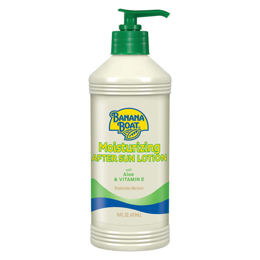 Banana Boat Moisturizing After Sun Lotion with Aloe and Vitamin E, 16Fl Oz, After Sun Care, Banana Boat After Sun Lotion, Sunburn Relief, 16Fl Oz Beauty & Personal Care Banana Boat