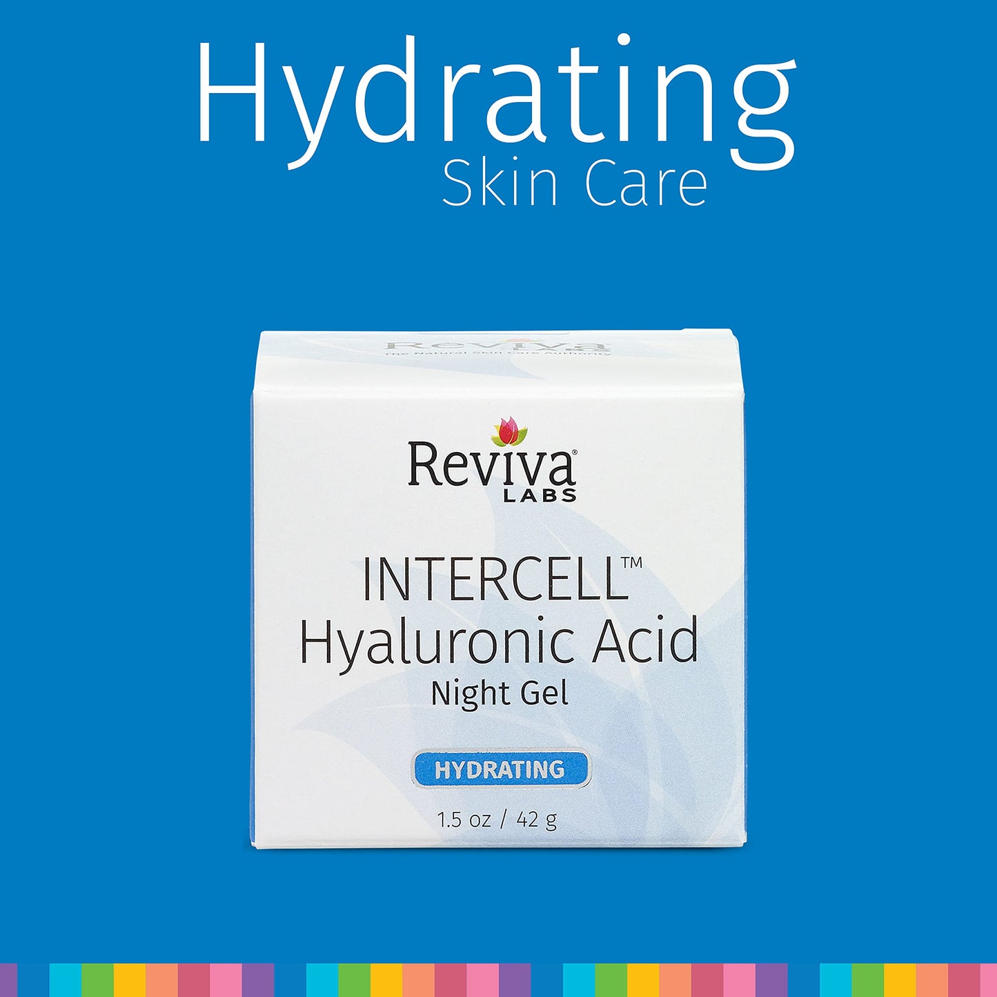 Reviva Intercell Night Face Gel With Hyaluronic Acid, Increase Skin Moisture - 1.25 Oz Beauty & Personal Care Reviva Labs