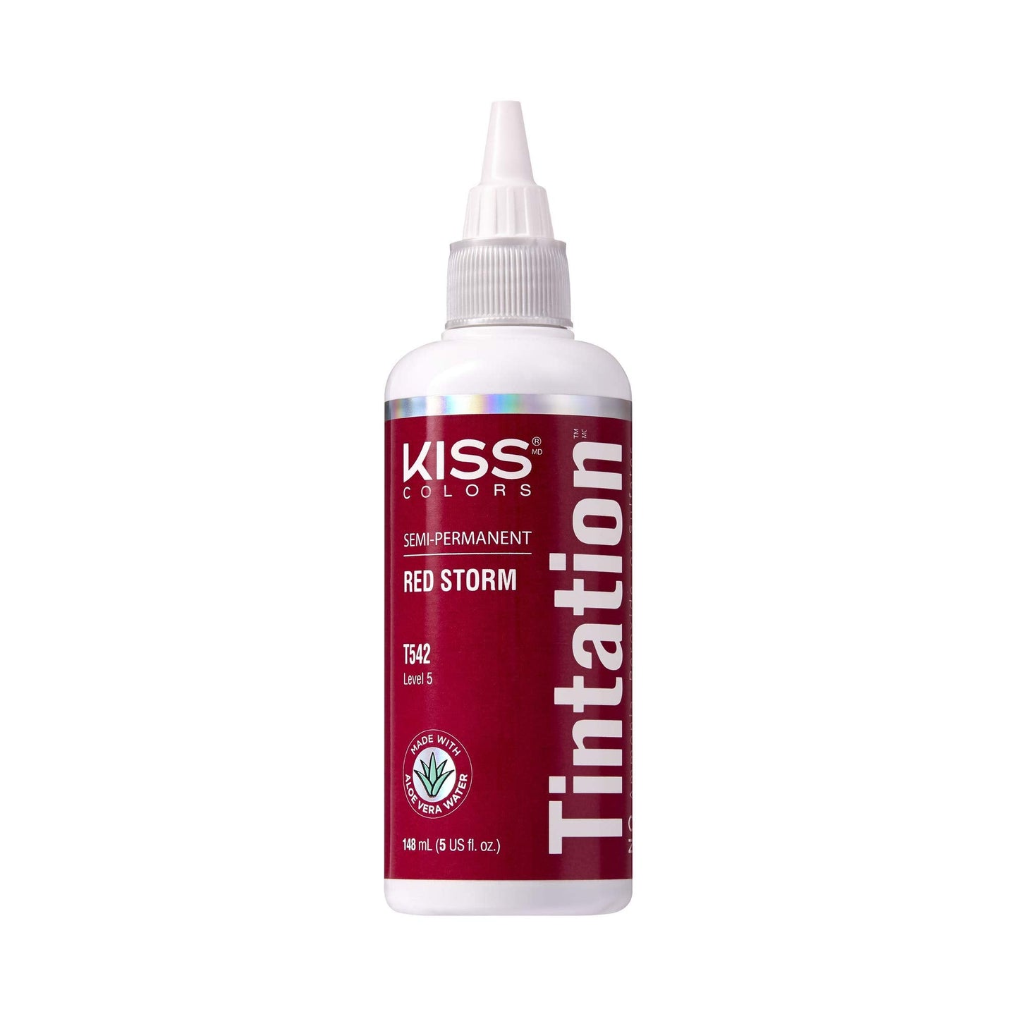 Red by Kiss Tintation Semi Permanent Hair Color, Aloe Vera Water Based, Argan Oil, Olive Oil, Collagen & Keratin, Long-Lasting Color Dye (Red Storm, 5 Beauty & Personal Care Red By Kiss