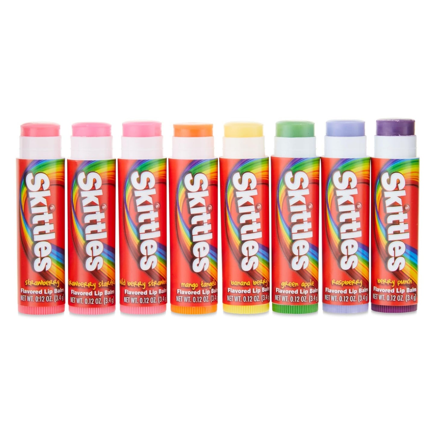 Taste Beauty Skittle Lip Balms 8 ct Christmas Stocking Stuffer Pack (8) Beauty and Personal Care Taste Beauty