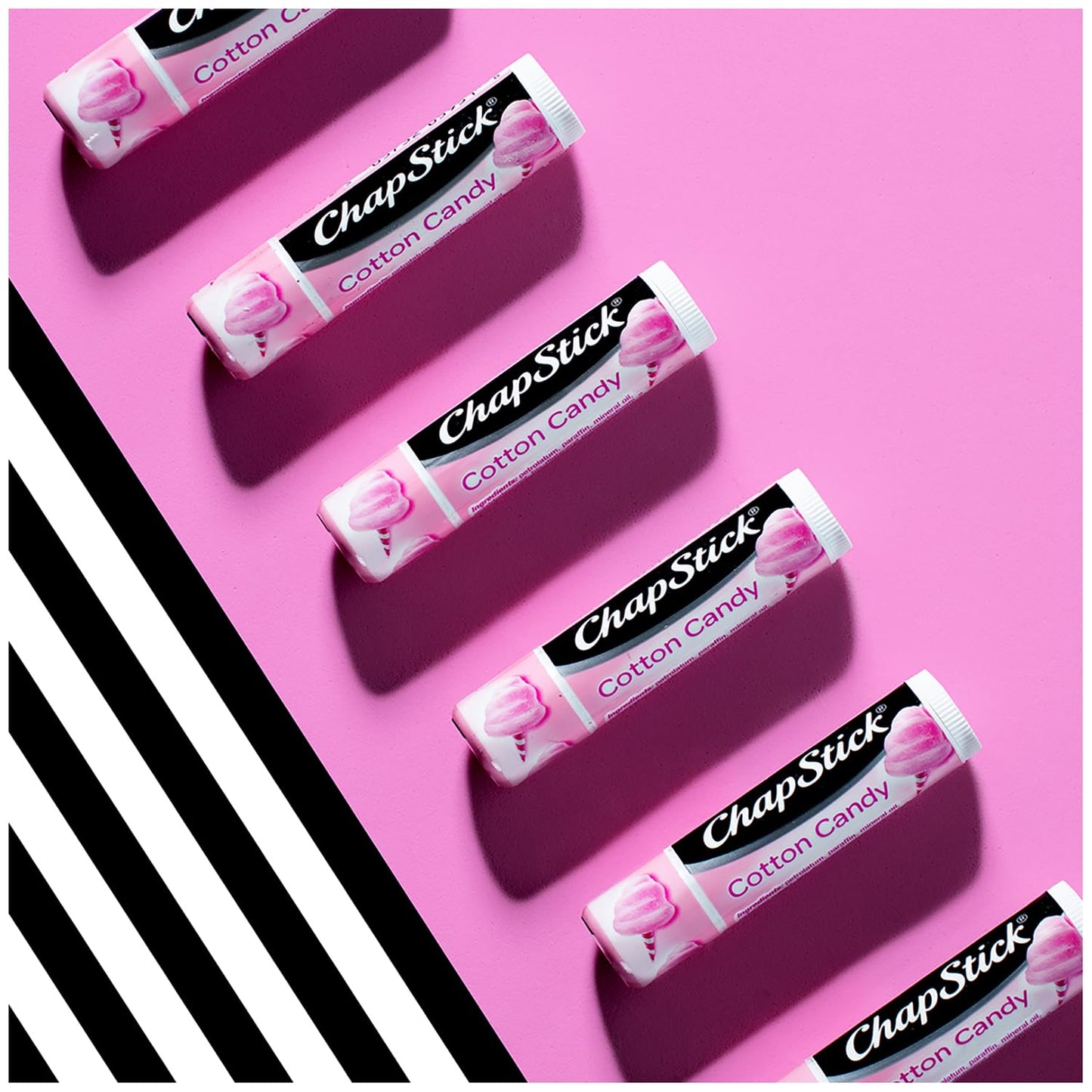 ChapStick Lip Balm, Cotton Candy - Fun & Yummy Moisturizing Lip Care for Dry, Cracked Lips, 0.15 Oz Ea Beauty & Personal Care ChapStick