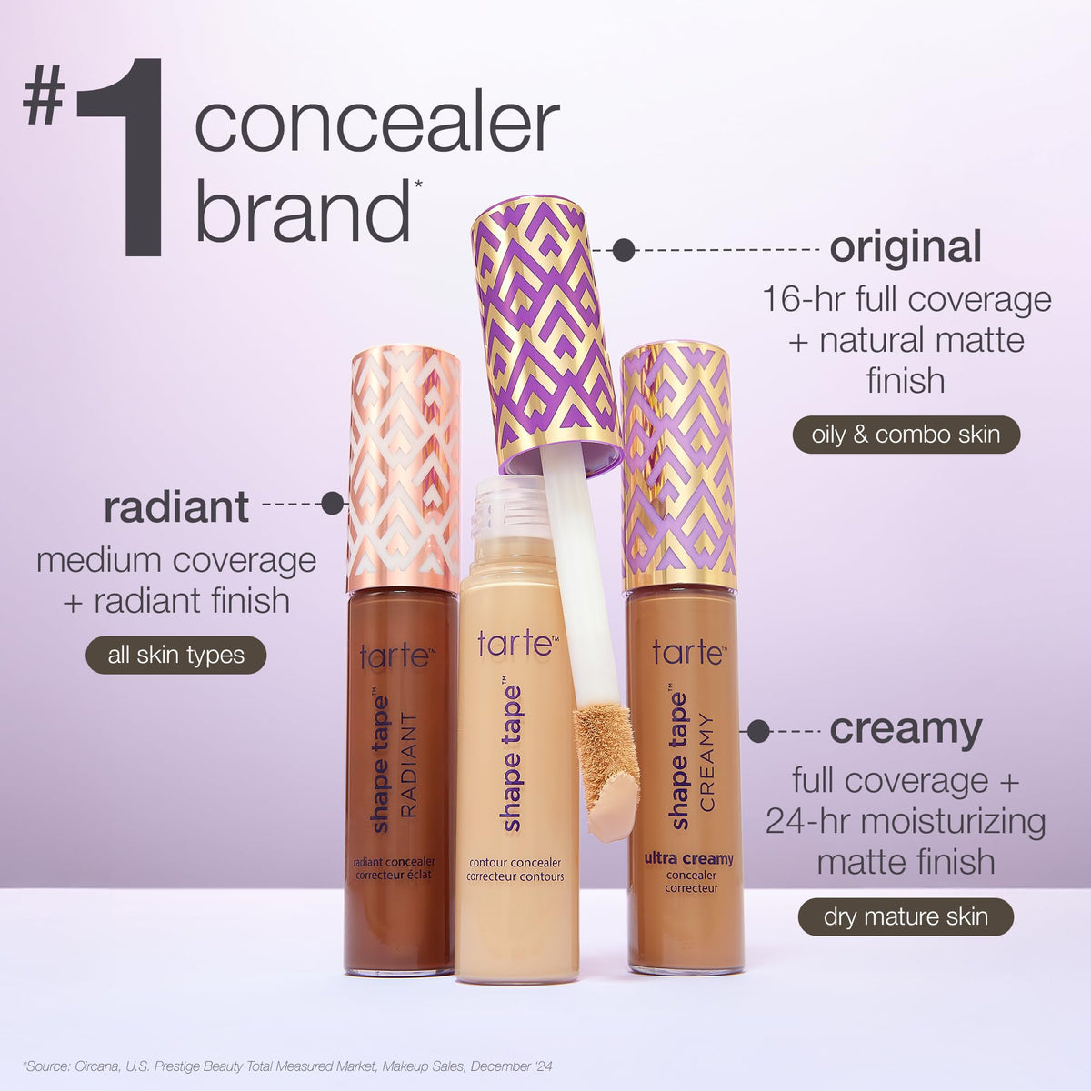 tarte shape tape creamy concealer - Coverage, Hydrating, Natural Matte Finish Formula for Under Eye, Dark Circles, Fine Lines, Redness Beauty & Personal Care tarte