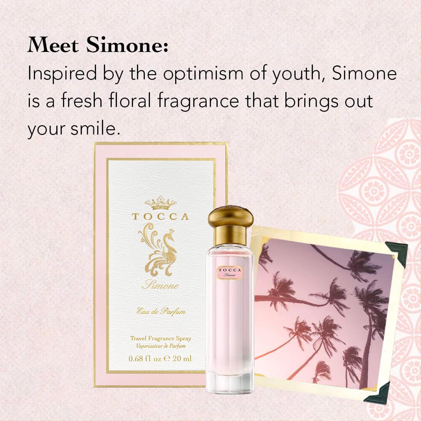 Tocca Women's Perfume, Simone Fragrance, 0.68 oz (20 ml) - Fresh Floral - Breezy, Sparkling, Radiant Beauty & Personal Care Tocca