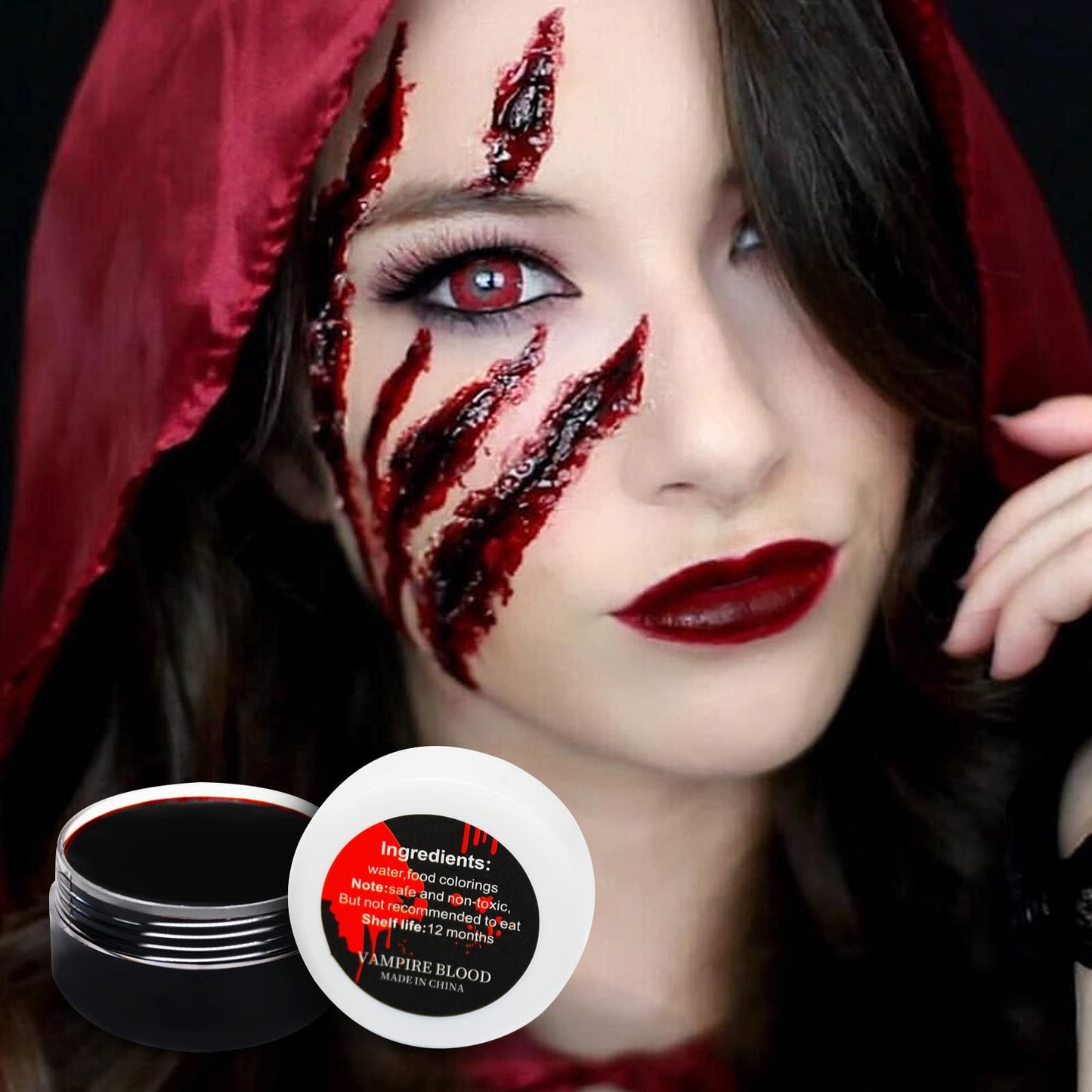 1 oz Halloween Coagulated Blood, 30g Fake Blood Gel for SFX Wound, Cuts, Clown, Vampire Film Cosplay Makeup Beauty & Personal Care Kreyfer