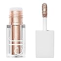 e.l.f. Liquid Metallic Eyeshadow, Gel Formula, Multi-Dimensional Finish For Bold Eye Looks, One-Swipe Coverage, Vegan & Cruelty-Free, Moon, 0.1 Fl Oz Beauty & Personal Care e.l.f.