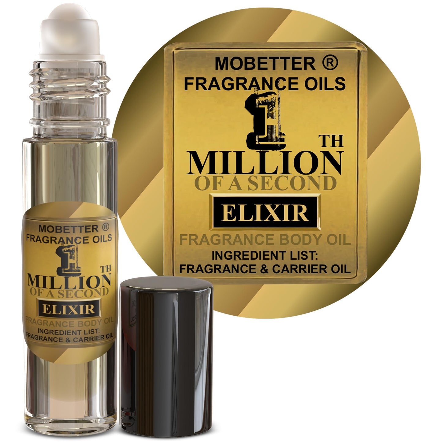 MOBETTER FRAGRANCE OILS 1 Millionth of a Second Elixir Men Cologne Body Oil Beauty & Personal Care MOBETTER FRAGRANCE OILS