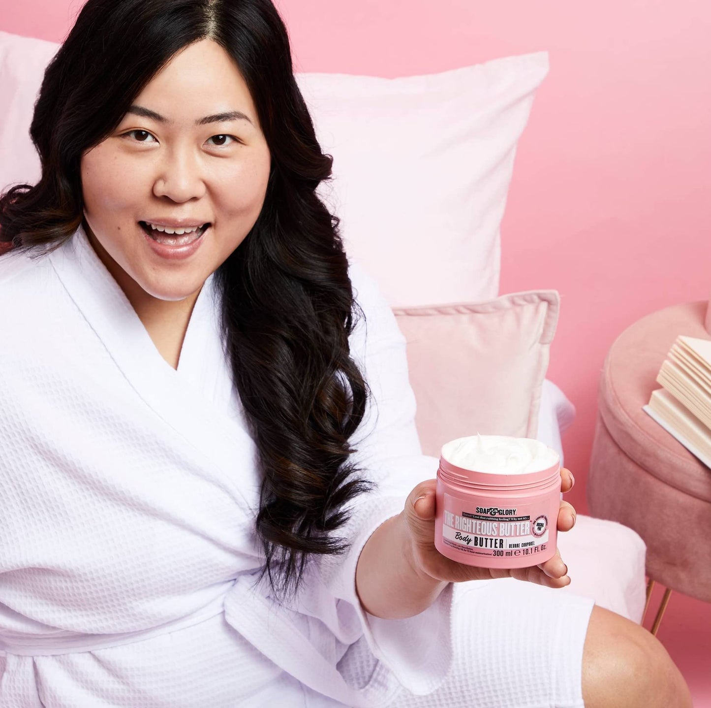 Soap & Glory The Righteous Body Butter - Hydrating Body Moisturizer for Dry Skin with Shea Butter, Vitamin E & Aloe Vera - Rich Lotion for Women Beauty & Personal Care Soap & Glory