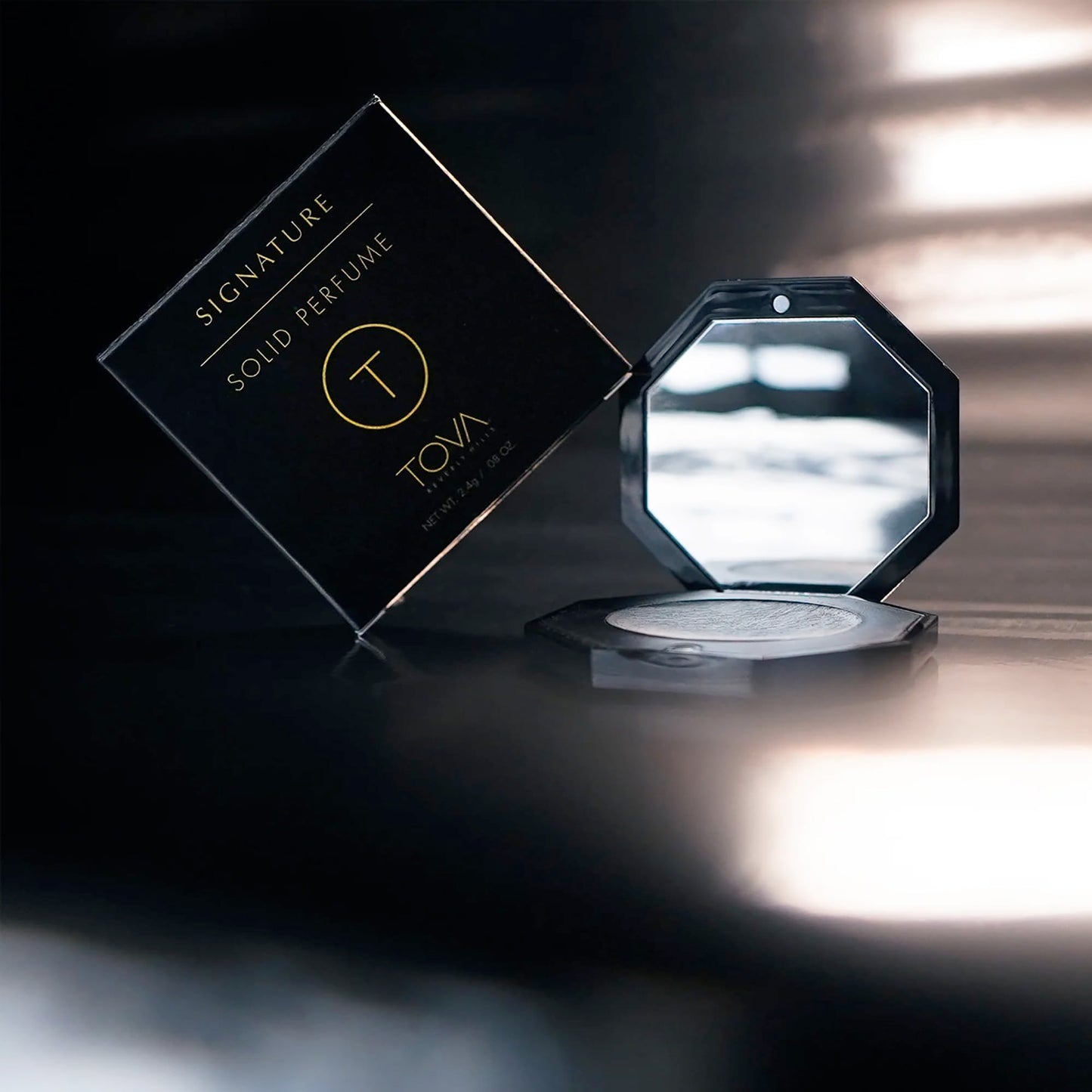 Tova Signature Solid Perfume Compact - Fresh Floral Pocket Perfume Dab-On for Women - Bergamot Jasmine Musk - USA-Made & Cruelty-Free - 2.4 g Beauty & Personal Care Tova