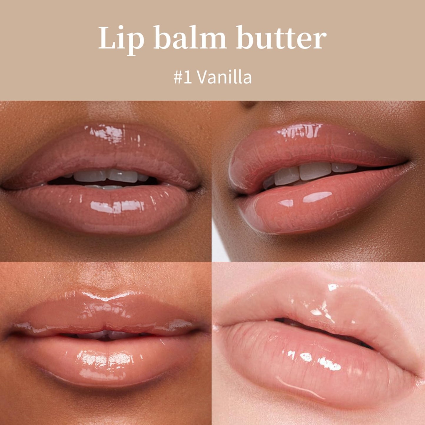 URQT 4PCS Summer Special Lip Butter Balm, Hydrating, Nourishing & Softening Lip Care with Natural Oils & Fruit Extracts, Long-Lasting Moisture Beauty and Personal Care URQT
