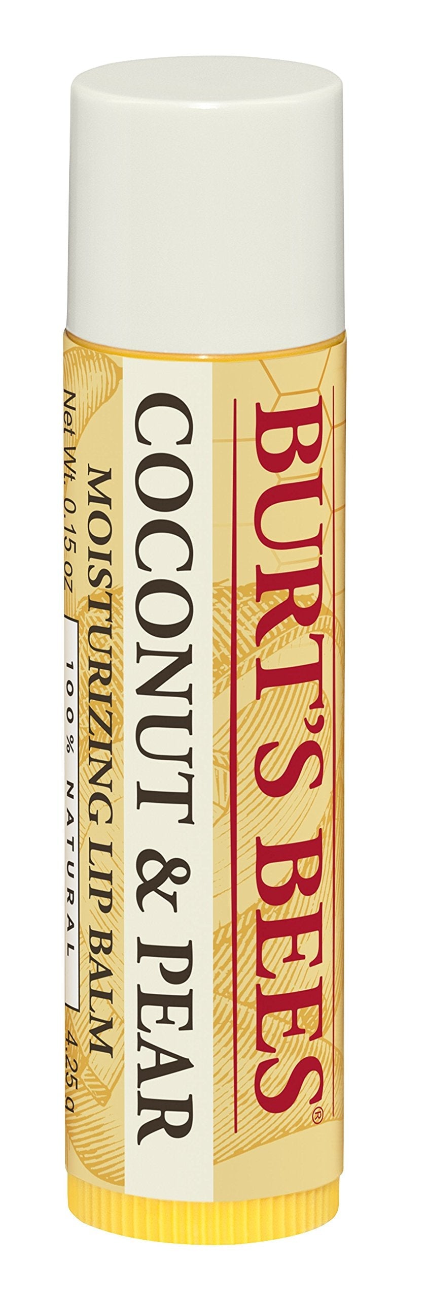 Burt's Bees 100% Natural Moisturizing Lip Balm, Coconut & Pear with Beeswax & Fruit Extracts - 1 Tube Beauty & Personal Care Burt's Bees