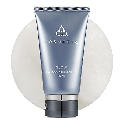 COSMEDIX Glow Bamboo Brightening Facial Mask - PM Exfoliating Facial Scrub for Tired, Dull & Uneven Skin - Anti-Aging Gentle Night Face Exfoliator Beauty & Personal Care COSMEDIX