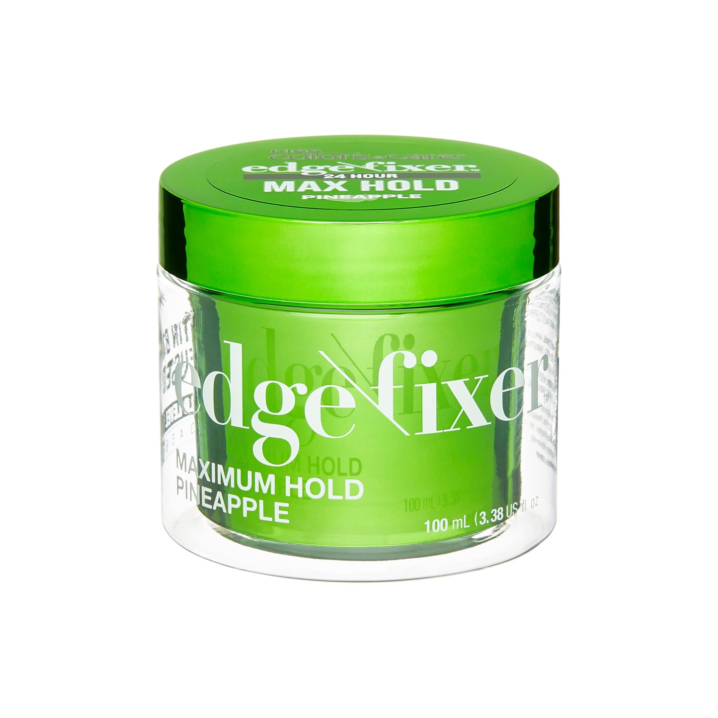 KISS COLORS & CARE Maximum Hold Edge Fixer, Non-Greasy Gel Formula Infused With Biotin B7, 24 Hour Hold, ‘Pineapple’ Scented, 3.38 Fl. Oz. (100 ml) Beauty & Personal Care KISS COLORS & CARE