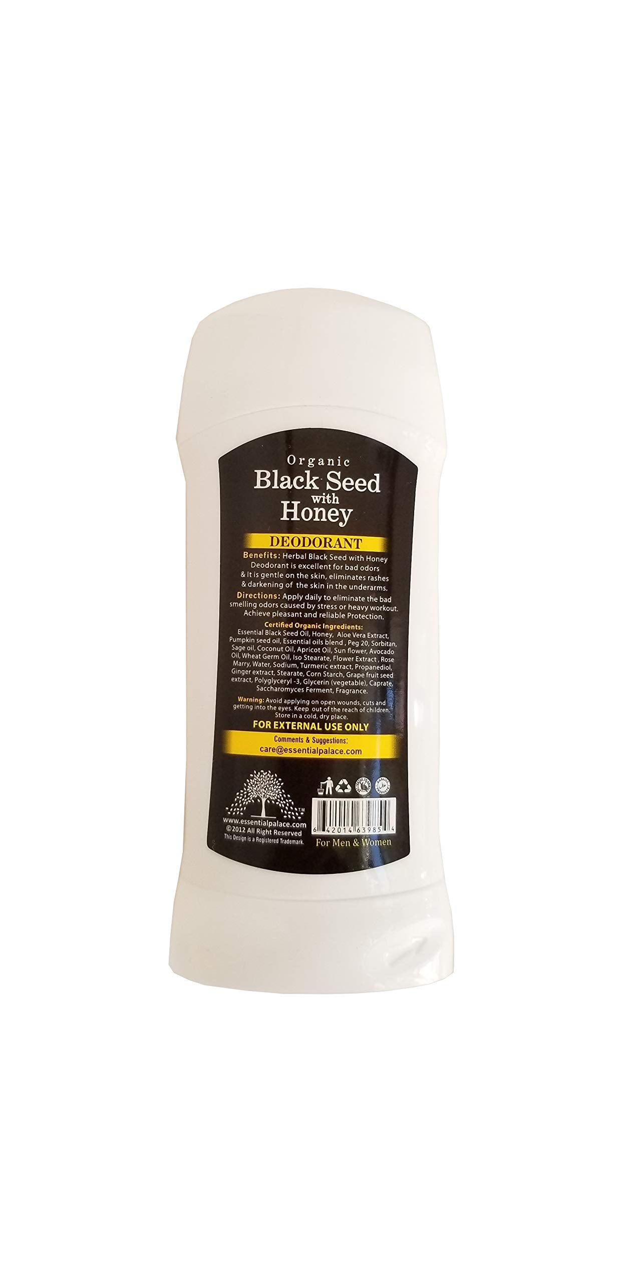 Black Seed with Honey Deodorant 2.65fl.oz (1 only Beauty and Personal Care Royal Beads Boutique