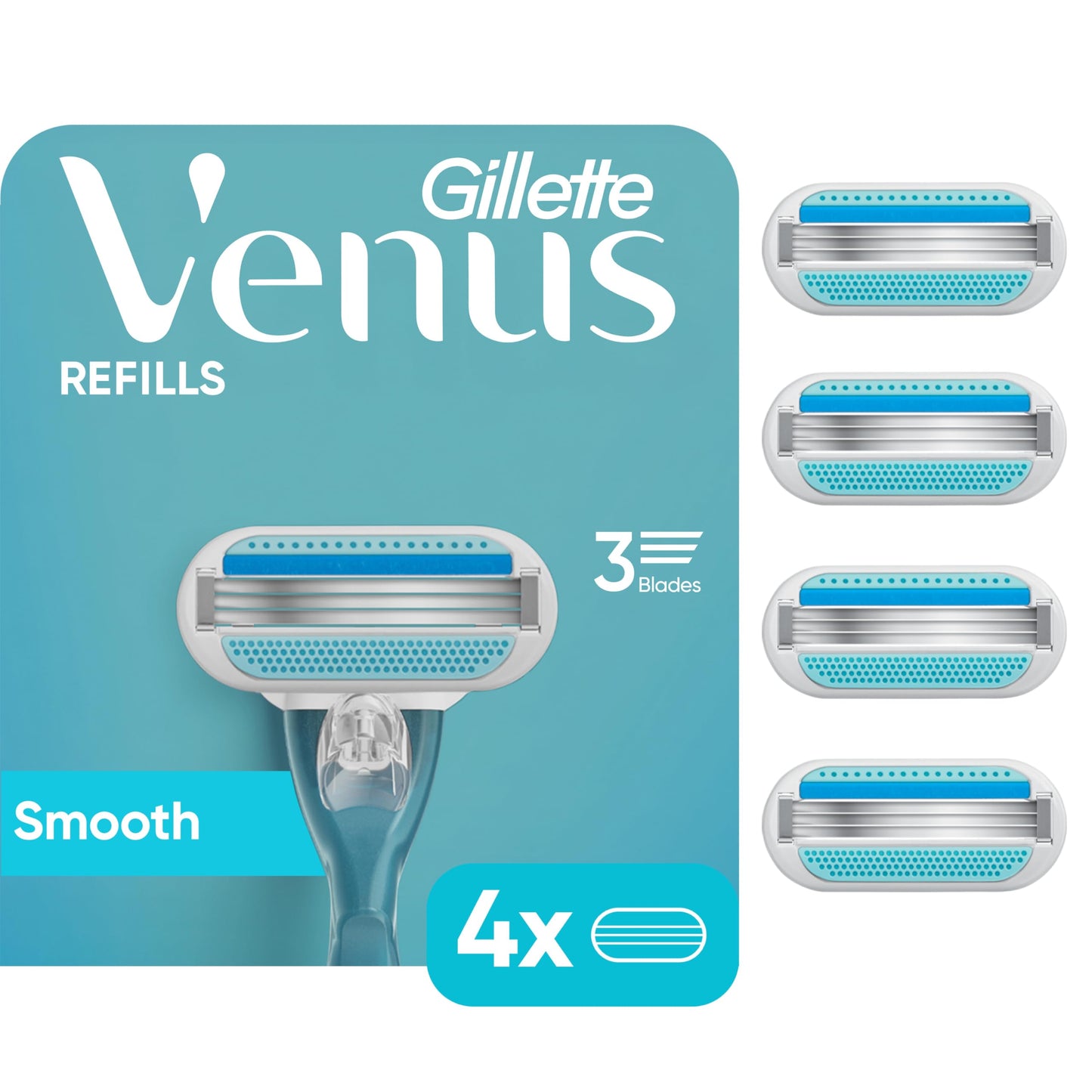 Gillette Venus Original + Gillette Venus Swirl Women's Razor Blades - 4 Refills Beauty and Personal Care Gillette Venus Default Title