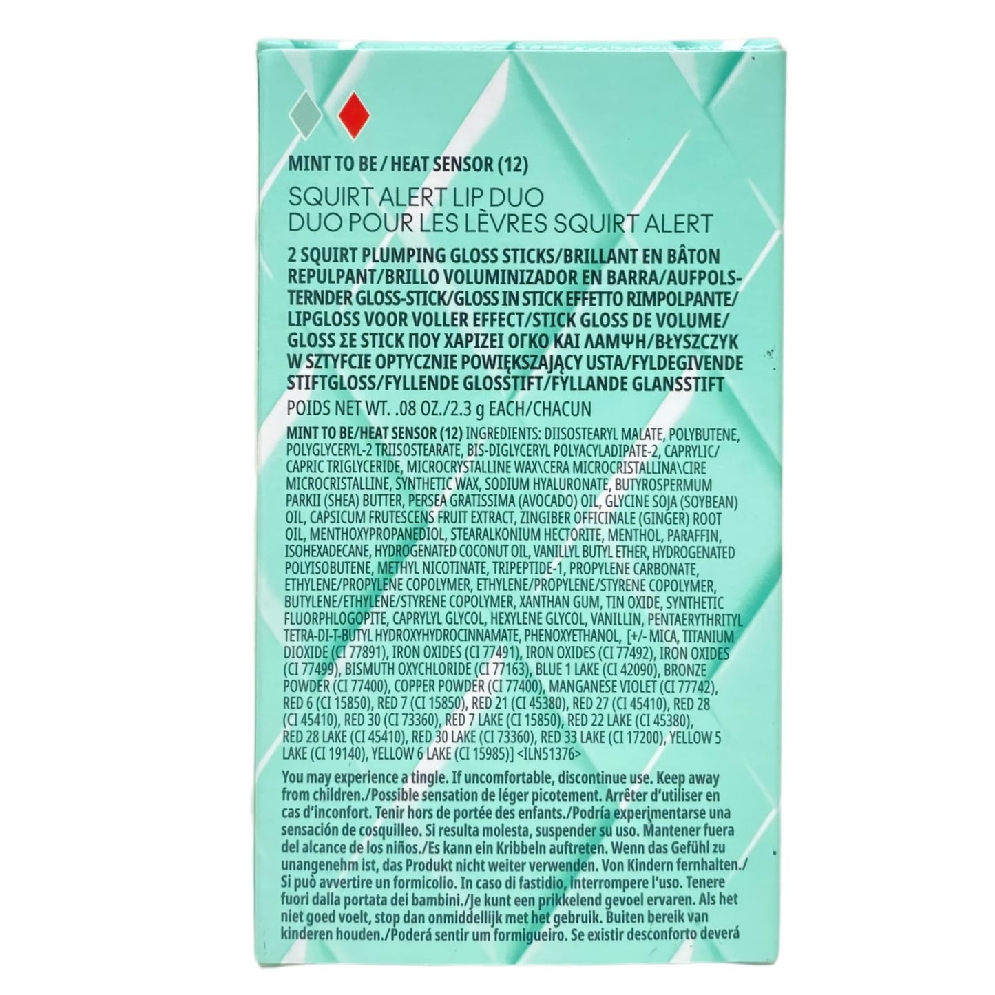 MAC M·A·C Cosmetics Holiday Exclusive Squirt Alert Plumping Lip Gloss Stick Duo Set - Mint To Be/Heat Sensor Beauty & Personal Care MAC