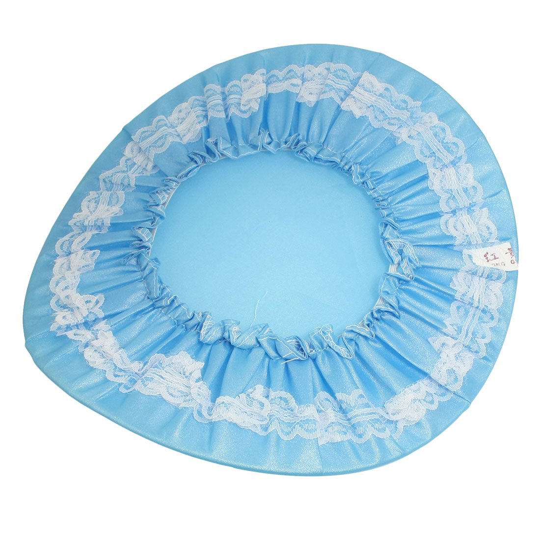 Ruilogod Lady White Lace Design Hair Saloon Shower Bath Cap Sky Blue 2 Pcs (id: bfd 9f8 78d 0f6 733 Beauty and Personal Care Ruilogod