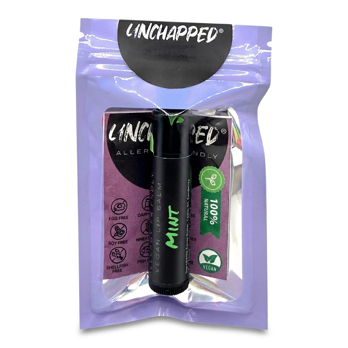 UNCHAPPED Vegan Lip Balm - All Natural and Free of Beeswax, Soy, Nut, and Top 9 Food Allergens (Mint) Beauty and Personal Care UNCHAPPED
