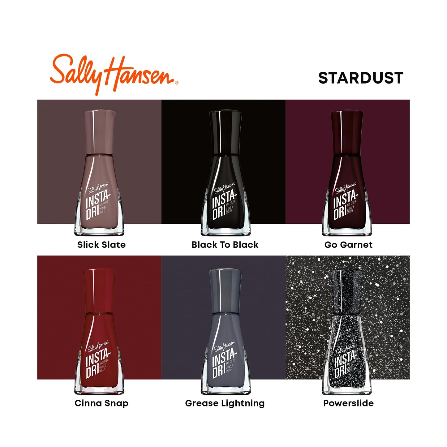 Sally Hansen Insta-Dri Nail Polish | Quick Dry, Long Lasting, Streak-Free Shine | Opaque, Glossy | 403 Go Garnet | Classic Garnet Red Nail Color Beauty & Personal Care Sally Hansen