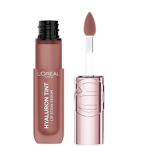 L'Oreal Paris Hyaluron Tint Lip Stain Serum, Long Lasting, Hydrating Lip Makeup Infused with Hyaluronic Acid, 680 Nude Espresso (Medium Brown Nude) Beauty & Personal Care L'Oreal Paris