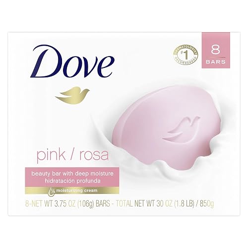 Dove Beauty Bar, Pink 4 oz, 8 Bar Beauty & Personal Care Dove