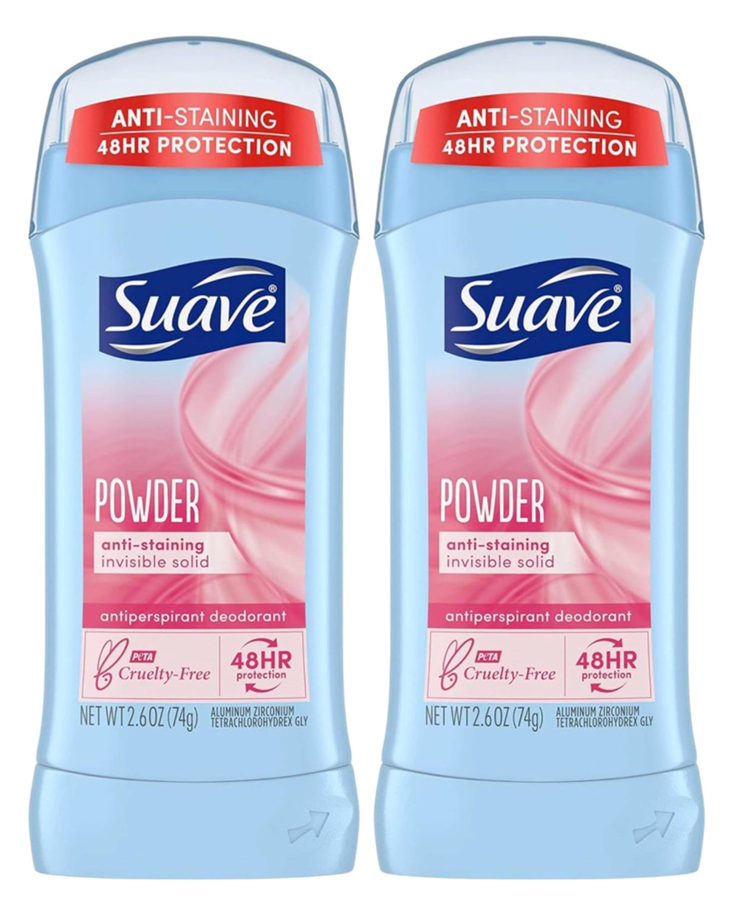 Suave Deodorant 2.6 Ounce 24Hr Powder Invisible Solid (76ml) (2 Pack) Beauty and Personal Care Suave