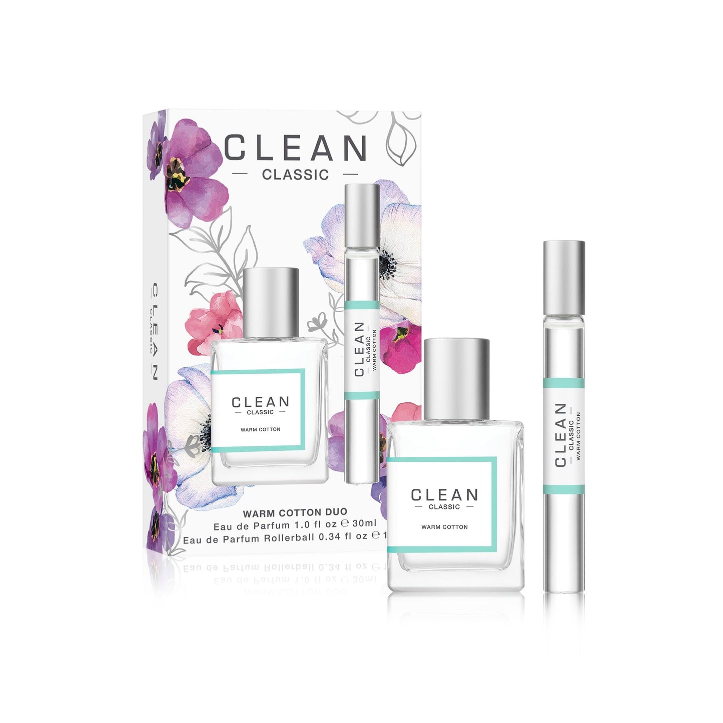 CLEAN CLASSIC Warm Cotton Duo 2024 Holiday Gift Set Beauty & Personal Care CLEAN