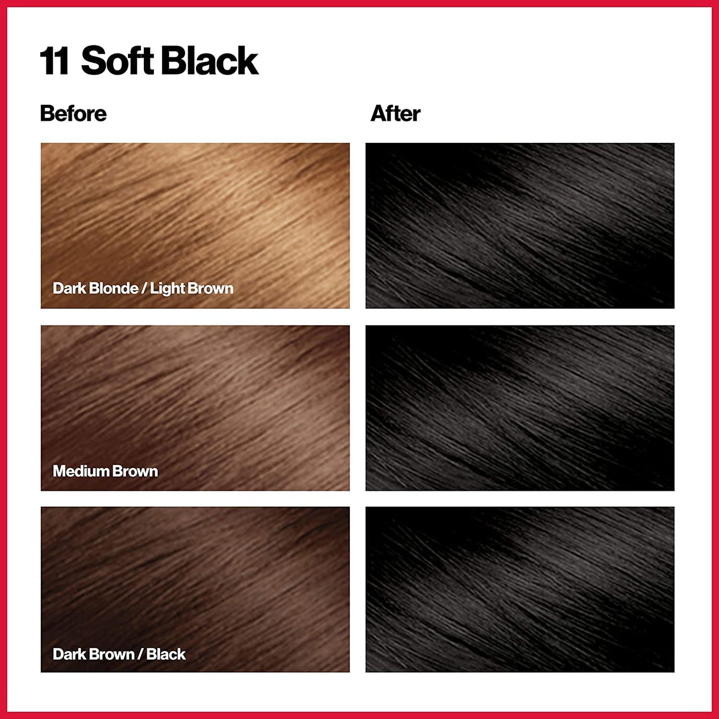 Revlon ColorSilk Beautiful Color, Soft Black [11] 1 ea (Pack of 6) Beauty & Personal Care REVLON