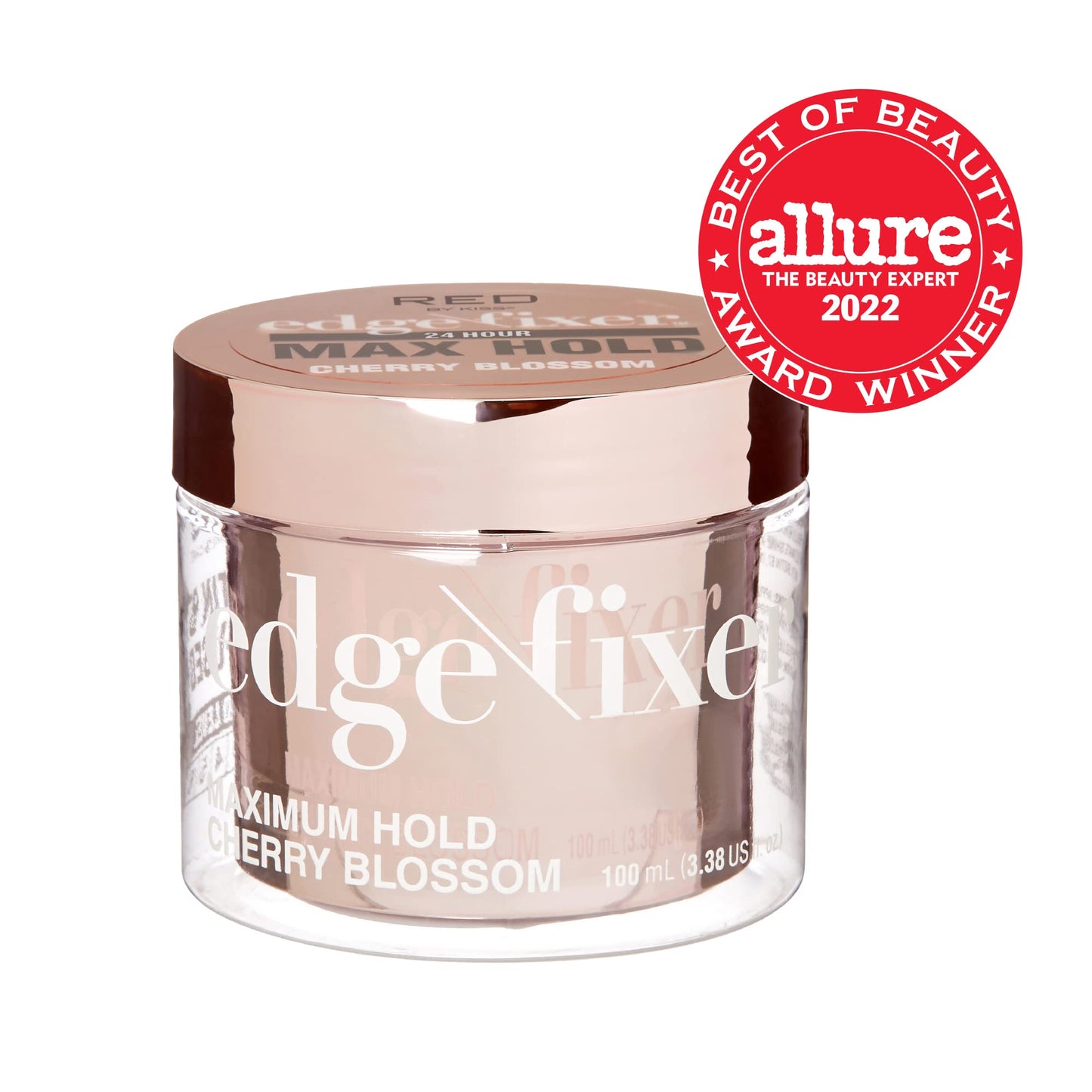 Red by Kiss Edge Fixer Hair Shine Gel, 24 Hour Max Hold, Non-Flaking, Biotin B7 Infused, Natural Styling, Professional Edge Control Wax, Perfect Beauty & Personal Care Red by Kiss