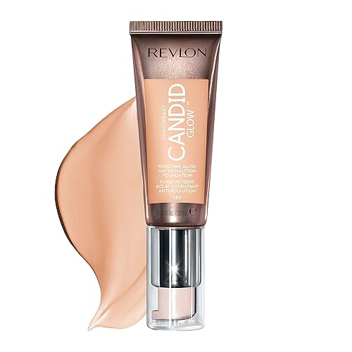Revlon PhotoReady Candid Glow Moisture Glow Anti-Pollution Foundation with Vitamin E and Prickly Pear Oil, Anti-Blue Light Ingredients, without Beauty & Personal Care REVLON