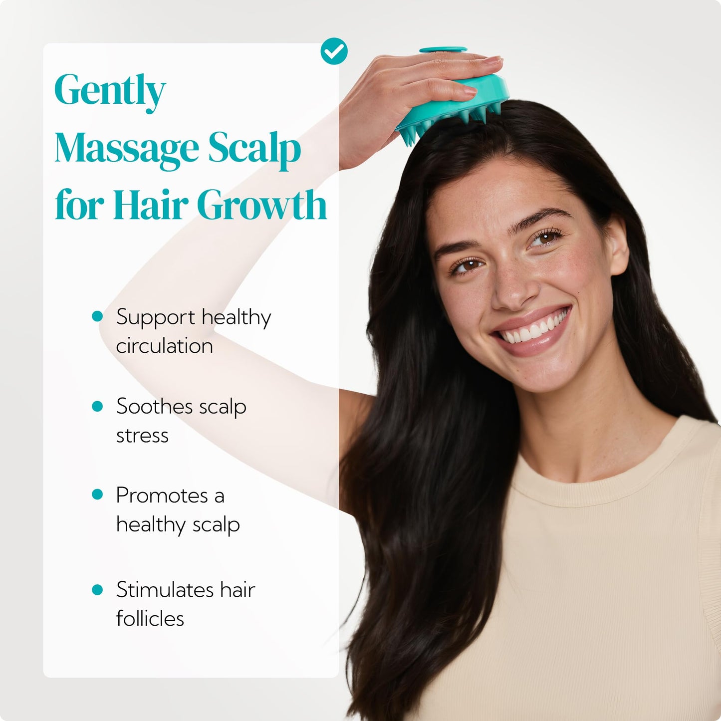 HEETA Hair Scalp Massager Shampoo Brush 2 Pack, Soft Silicone Bristles to Remove Dandruff, Waterproof Hair Scrubber for Both Wet Dry Use, Suitable Beauty & Personal Care HEETA